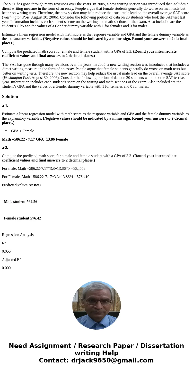 The SAT has gone through many revisions over the years. In 2005, a new writing section was introduced that includes a direct writing measure in the form of an e