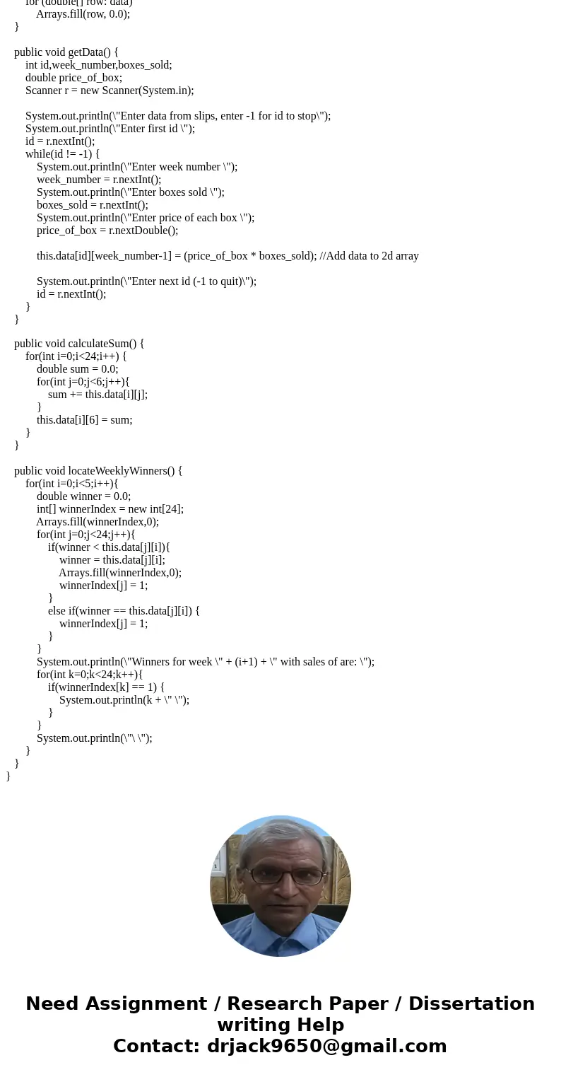 The user should enter the input. You can have the array default to pre-set values for testing, but the final program should allow for user input. We are having  The user should enter the input. You can have the array default to pre-set values for testing, but the final program should allow for user input. We are having