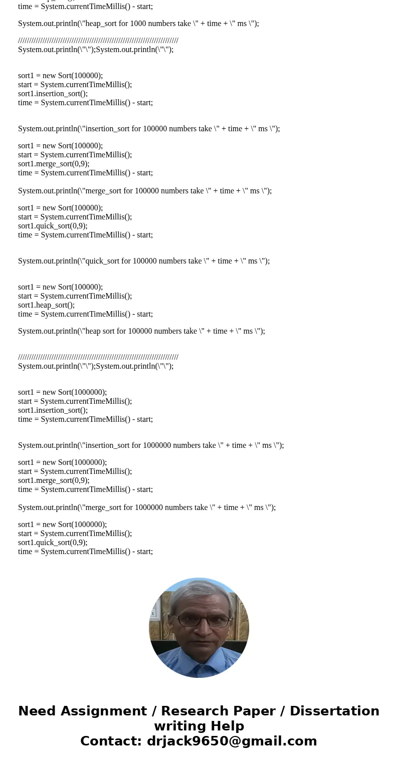 Write a java program to randomly generate the following sets of data: 1.) 10 numbers 2.) 1,000 numbers 3.) 100,000 numbers 4.) 1,000,000 numbers 5.) 10,000,000  Write a java program to randomly generate the following sets of data: 1.) 10 numbers 2.) 1,000 numbers 3.) 100,000 numbers 4.) 1,000,000 numbers 5.) 10,000,000