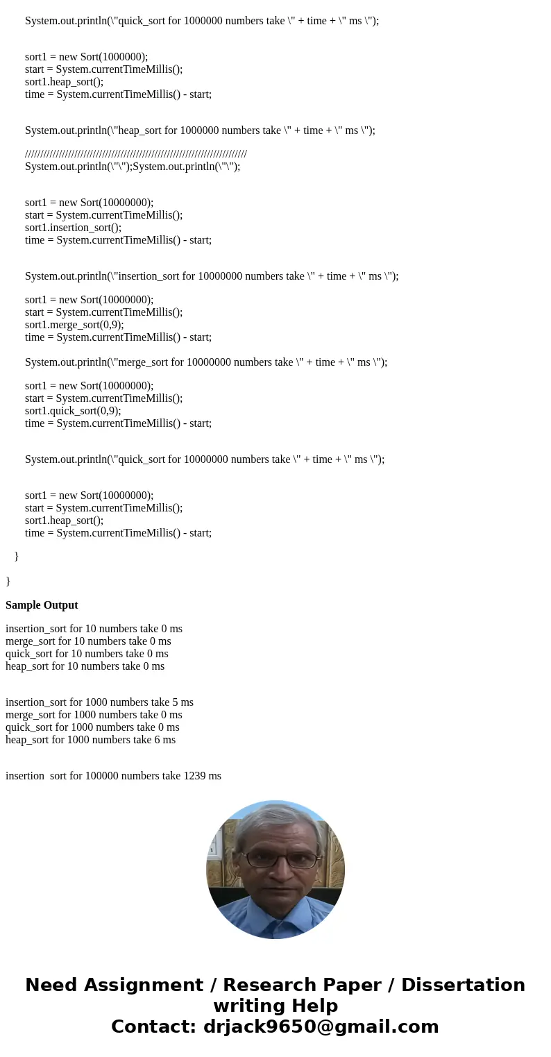 Write a java program to randomly generate the following sets of data: 1.) 10 numbers 2.) 1,000 numbers 3.) 100,000 numbers 4.) 1,000,000 numbers 5.) 10,000,000  Write a java program to randomly generate the following sets of data: 1.) 10 numbers 2.) 1,000 numbers 3.) 100,000 numbers 4.) 1,000,000 numbers 5.) 10,000,000
