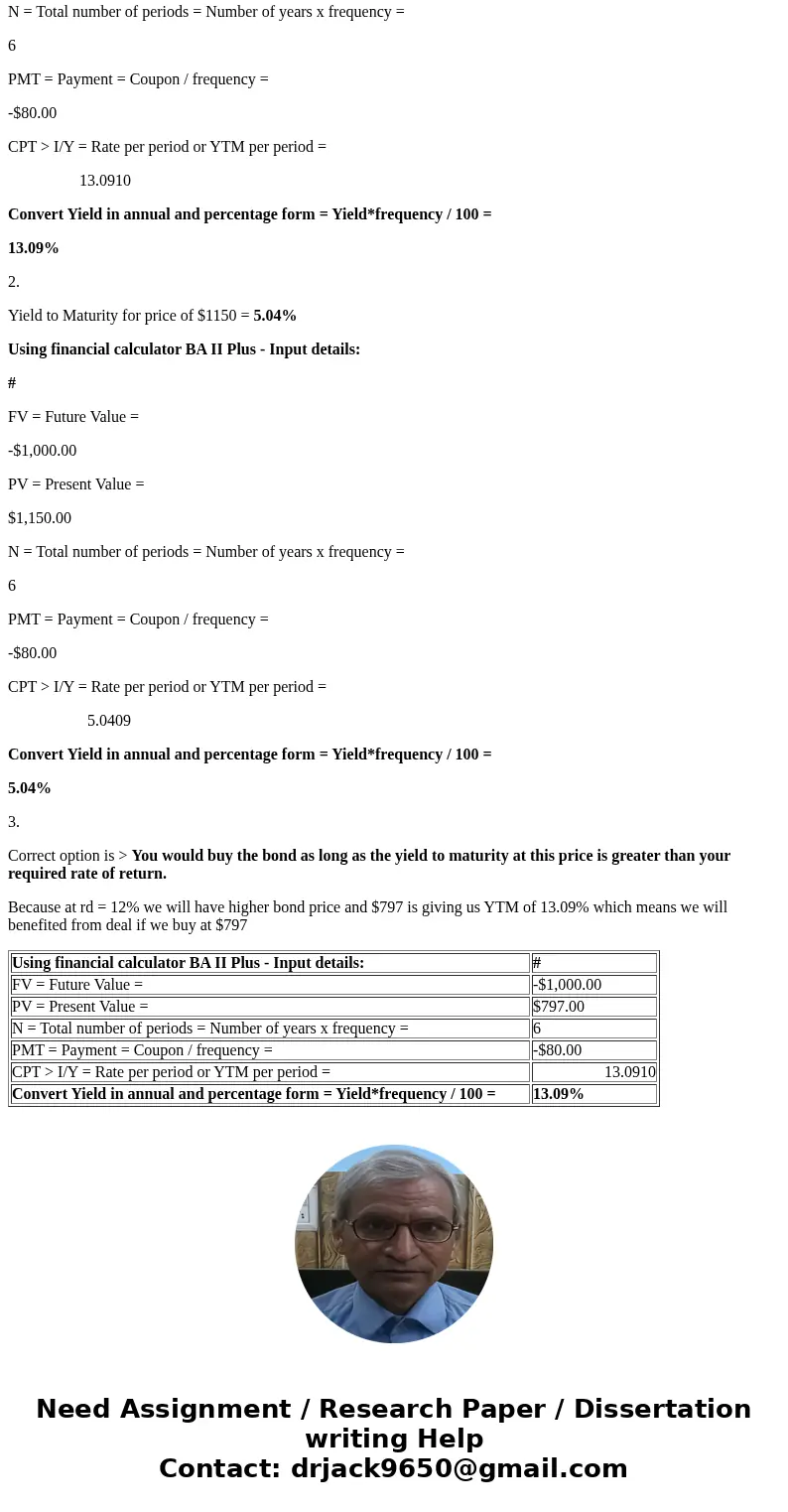 YIELD TO MATURITY Harrimon Industries bonds have 6 years left to maturity. Interest is paid annually, and the bonds have a $1,000 par value and a coupon rate of YIELD TO MATURITY Harrimon Industries bonds have 6 years left to maturity. Interest is paid annually, and the bonds have a $1,000 par value and a coupon rate of