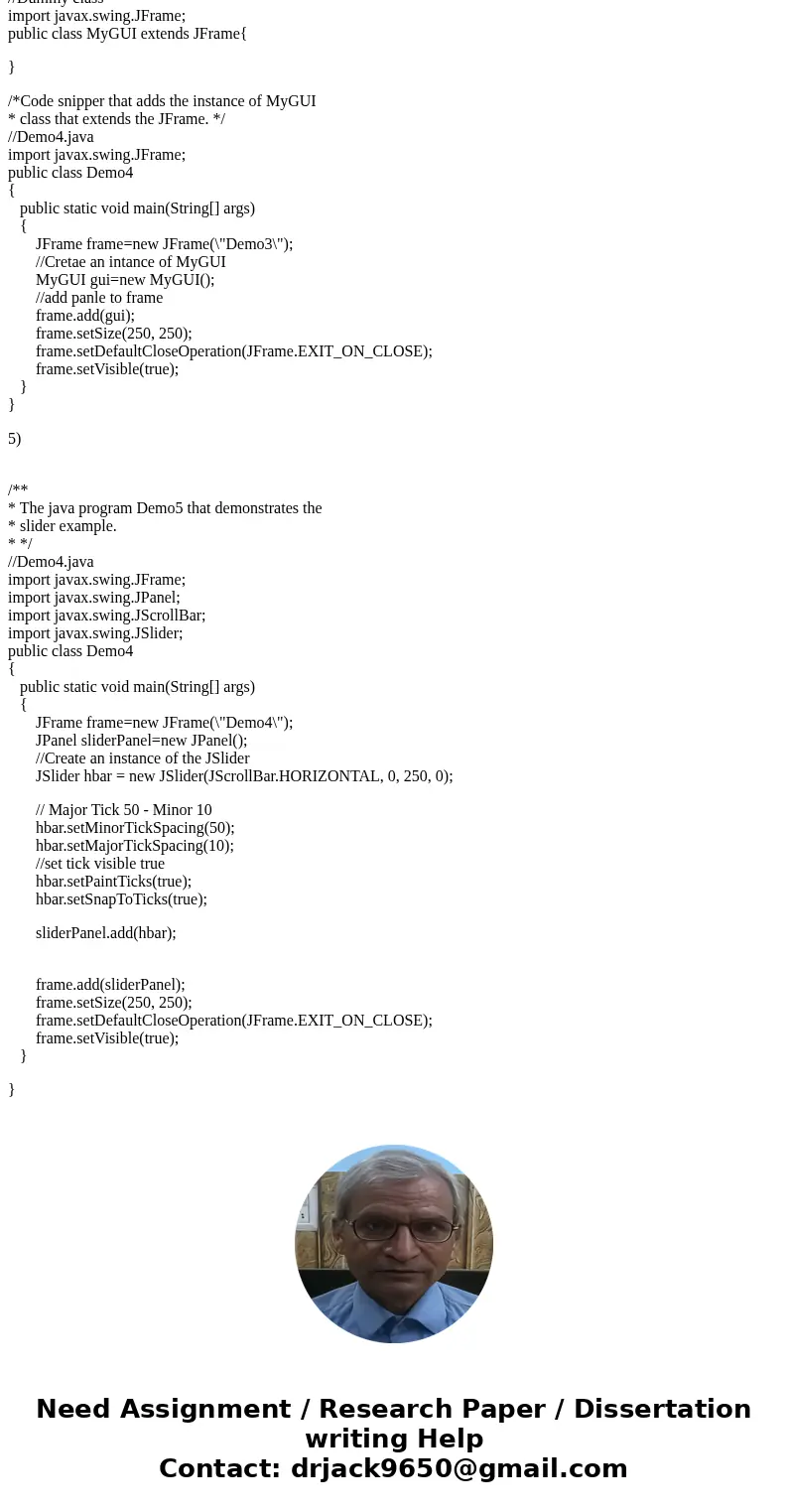 1) Write a shortsnippetofcodethatcreates a J Panel objectcalled p1, and creates a border around it containing the title \ 1) Write a shortsnippetofcodethatcreates a J Panel objectcalled p1, and creates a border around it containing the title \