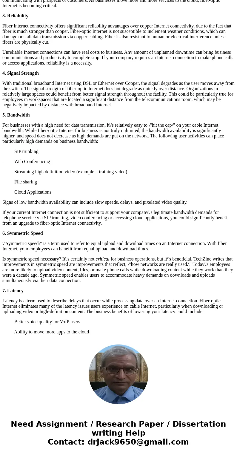 8. What is the best means for mitigating the single points for failure on an Ethernet network? 9. Give two business-use examples for each fiber types. 10. When 
