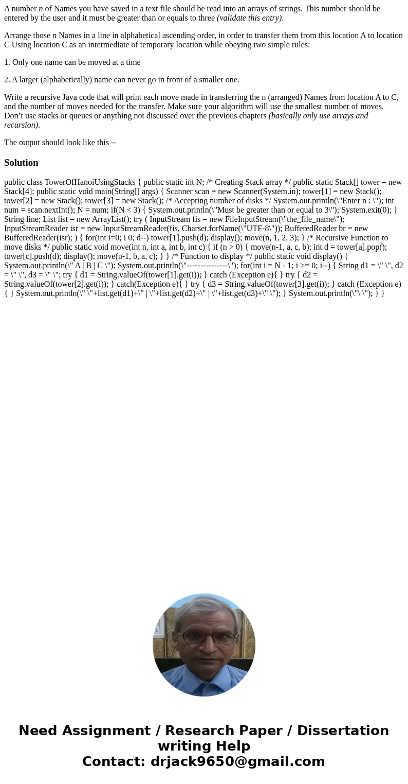 A number n of Names you have saved in a text file should be read into an arrays of strings. This number should be entered by the user and it must be greater tha
