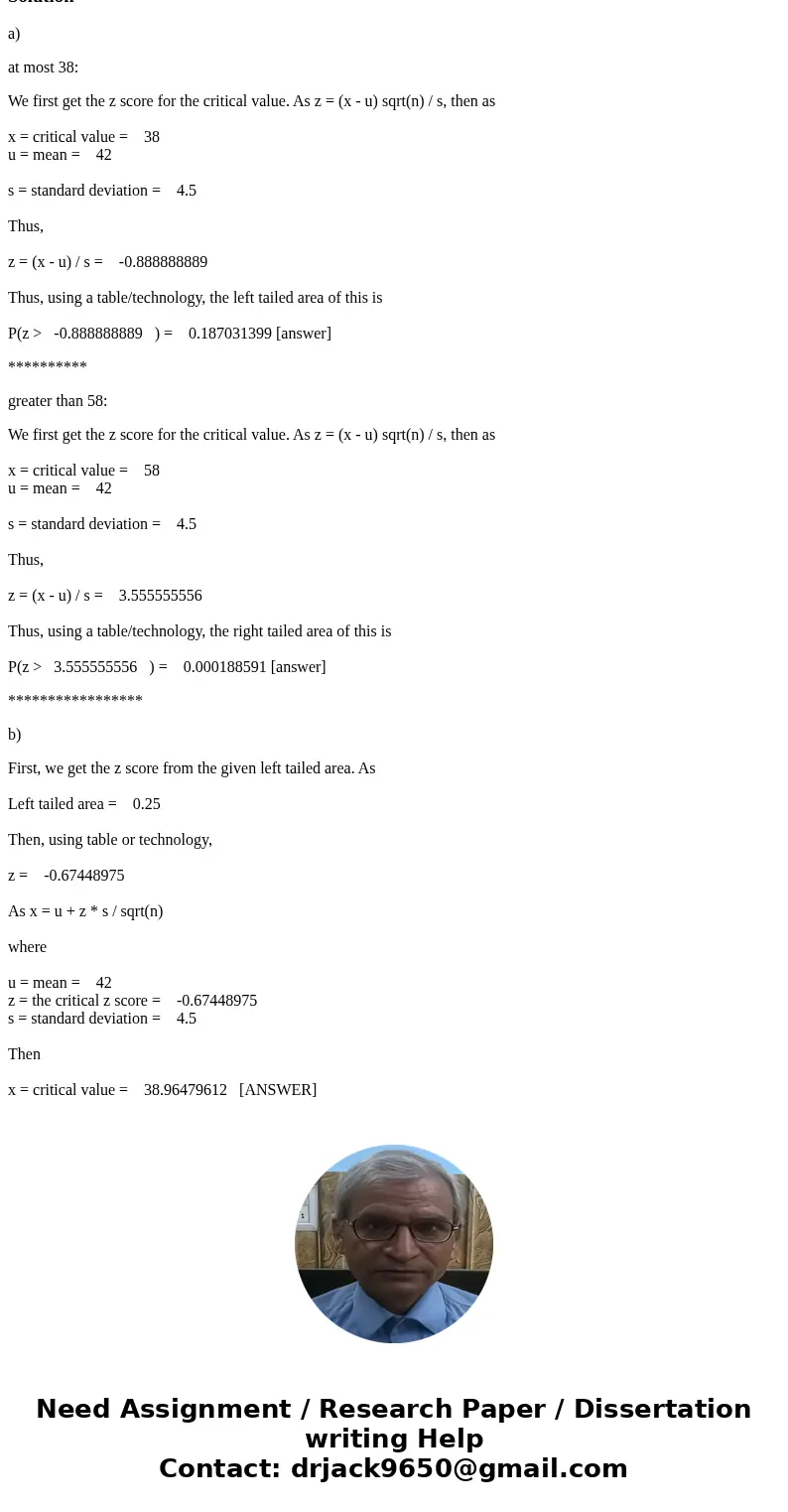 An article suggested that yield strength (ksi) for A36 grade steel is normally distributed with mu = 42 and sigma = 4.5. What is the probability that yield str  An article suggested that yield strength (ksi) for A36 grade steel is normally distributed with mu = 42 and sigma = 4.5. What is the probability that yield str