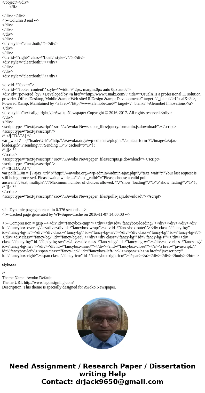 can someone help me with source code and css for a newspaper home page called Awoko? can someone help me with source code and css for a newspaper home page cal  can someone help me with source code and css for a newspaper home page called Awoko? can someone help me with source code and css for a newspaper home page cal
