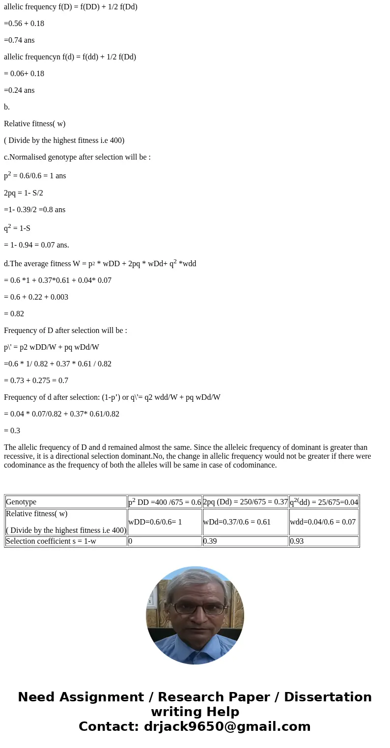 Coat coloration in New Mexico Desert mice is controlled by the D locus with two alleles with D completely dominant to d; DD and Dd individuals have dark colorat