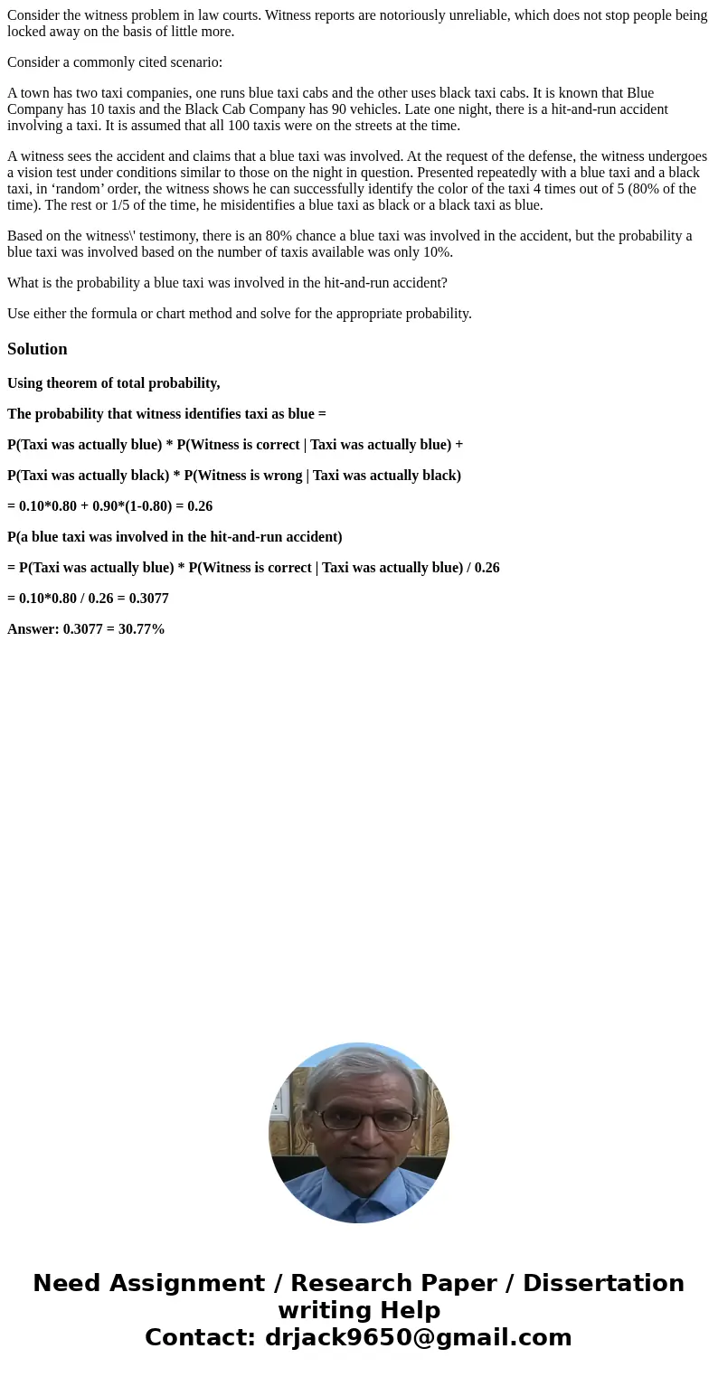 Consider the witness problem in law courts. Witness reports are notoriously unreliable, which does not stop people being locked away on the basis of little more Consider the witness problem in law courts. Witness reports are notoriously unreliable, which does not stop people being locked away on the basis of little more