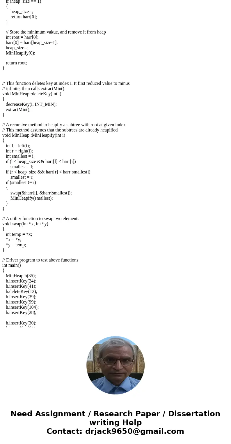 construct a bottom-up min-heap tree with these values starting from left to right 35 24 41 13 39 99 104 28 30 64 39 20 21 17 49 how do you begin this?SolutionAn construct a bottom-up min-heap tree with these values starting from left to right 35 24 41 13 39 99 104 28 30 64 39 20 21 17 49 how do you begin this?SolutionAn