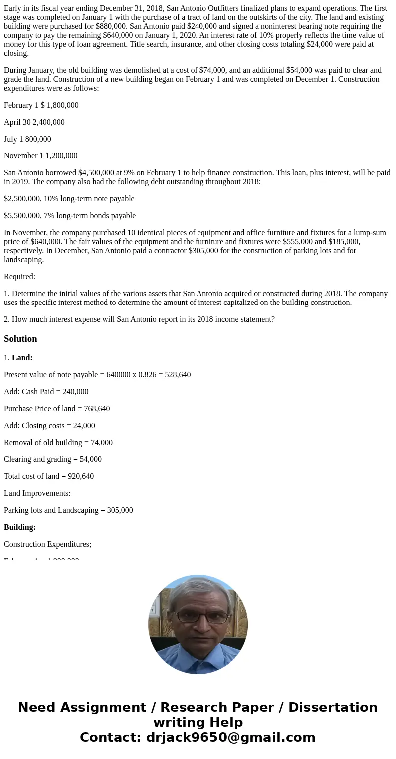 Early in its fiscal year ending December 31, 2018, San Antonio Outfitters finalized plans to expand operations. The first stage was completed on January 1 with  Early in its fiscal year ending December 31, 2018, San Antonio Outfitters finalized plans to expand operations. The first stage was completed on January 1 with