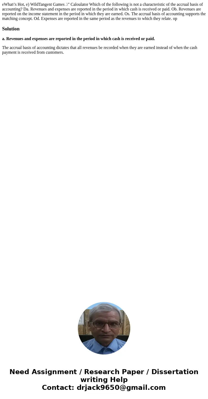  eWhat\'s Hot, e) WildTangent Games .\