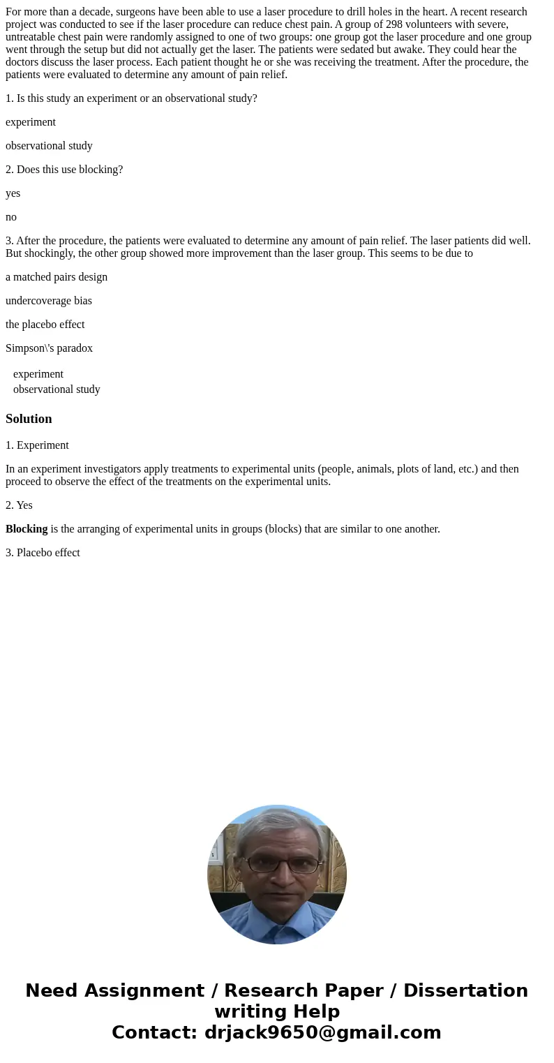 For more than a decade, surgeons have been able to use a laser procedure to drill holes in the heart. A recent research project was conducted to see if the lase For more than a decade, surgeons have been able to use a laser procedure to drill holes in the heart. A recent research project was conducted to see if the lase