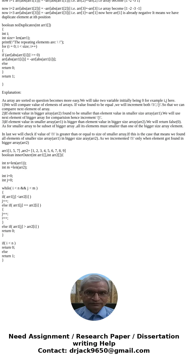 Hello, I have been struggling with this problem for quite some time and any help would be great. 1) Write a function noDuplicates(arr1) that takes an array of i