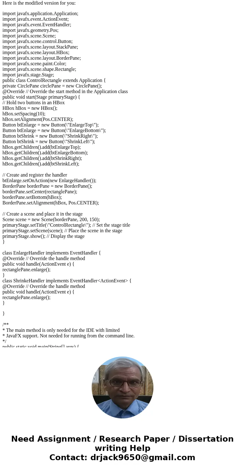 how can I fix this error ControlRectangle.java:66: error: invalid method declaration; return type required public RectanglePane() { code : import javafx.applica how can I fix this error ControlRectangle.java:66: error: invalid method declaration; return type required public RectanglePane() { code : import javafx.applica