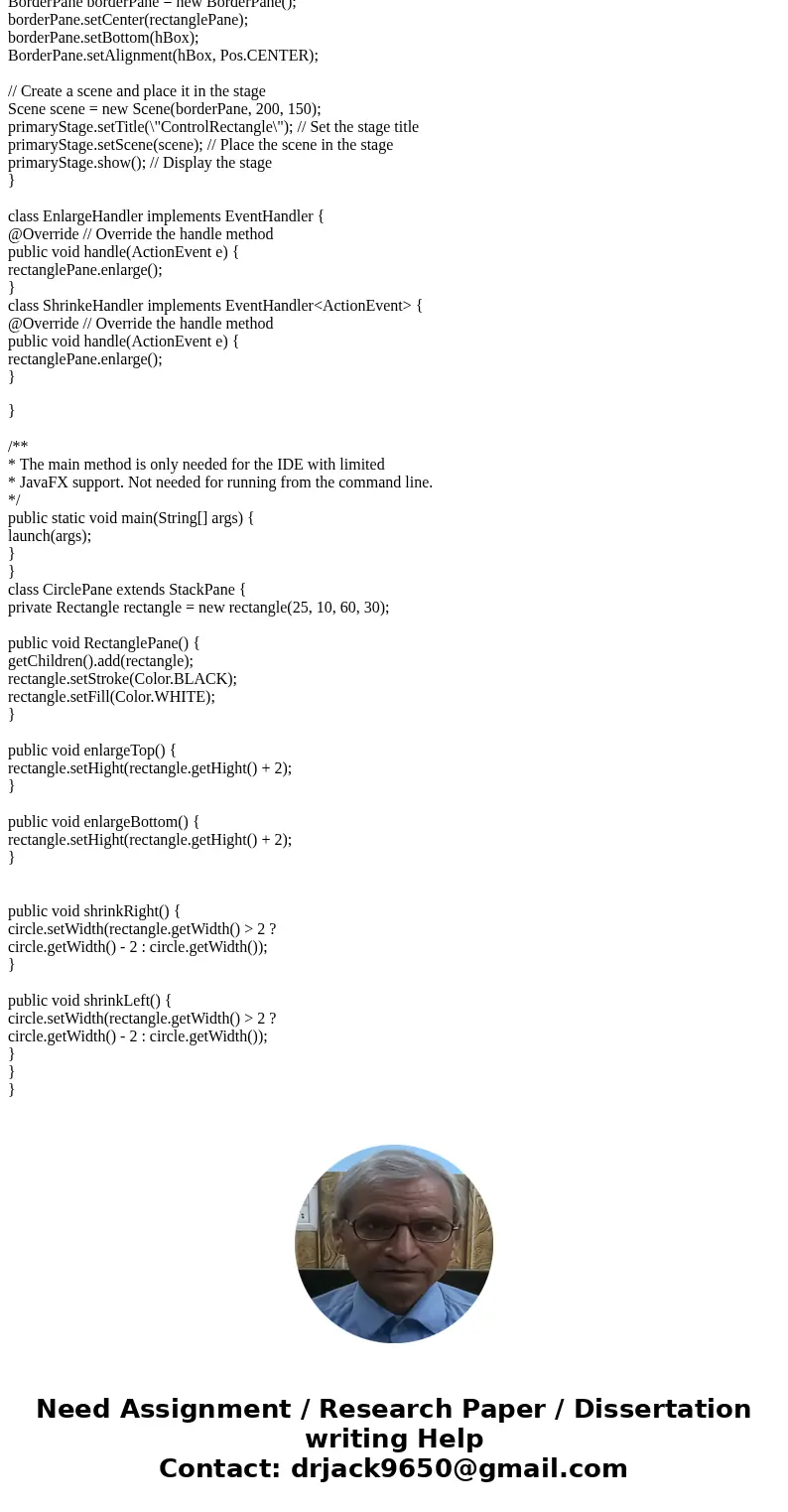 how can I fix this error ControlRectangle.java:66: error: invalid method declaration; return type required public RectanglePane() { code : import javafx.applica how can I fix this error ControlRectangle.java:66: error: invalid method declaration; return type required public RectanglePane() { code : import javafx.applica
