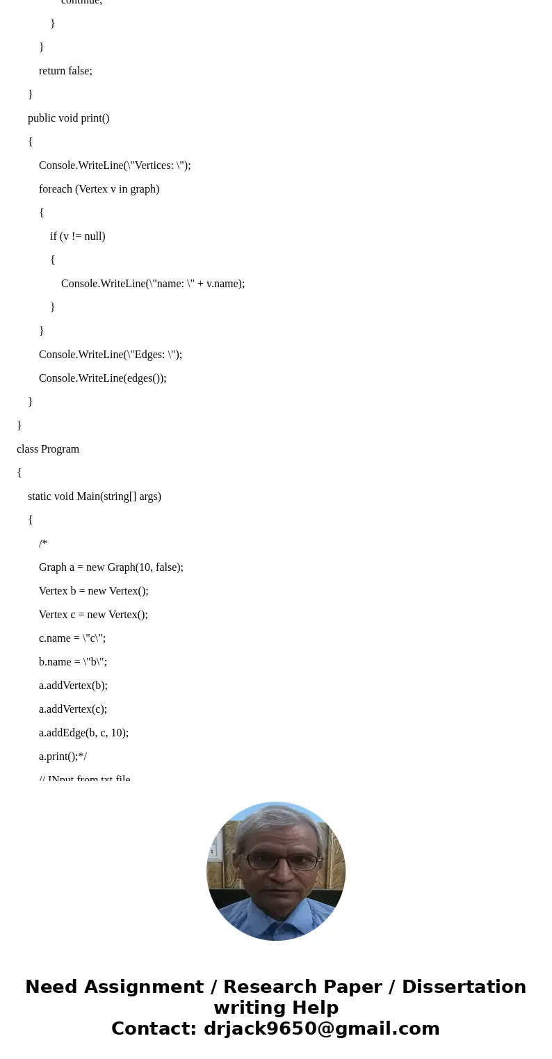 Implement Dijkstra’s algorithm using the graph class you implemented in HW #5 and a priority queue you have implemented earlier this semester . Y ou r program w Implement Dijkstra’s algorithm using the graph class you implemented in HW #5 and a priority queue you have implemented earlier this semester . Y ou r program w