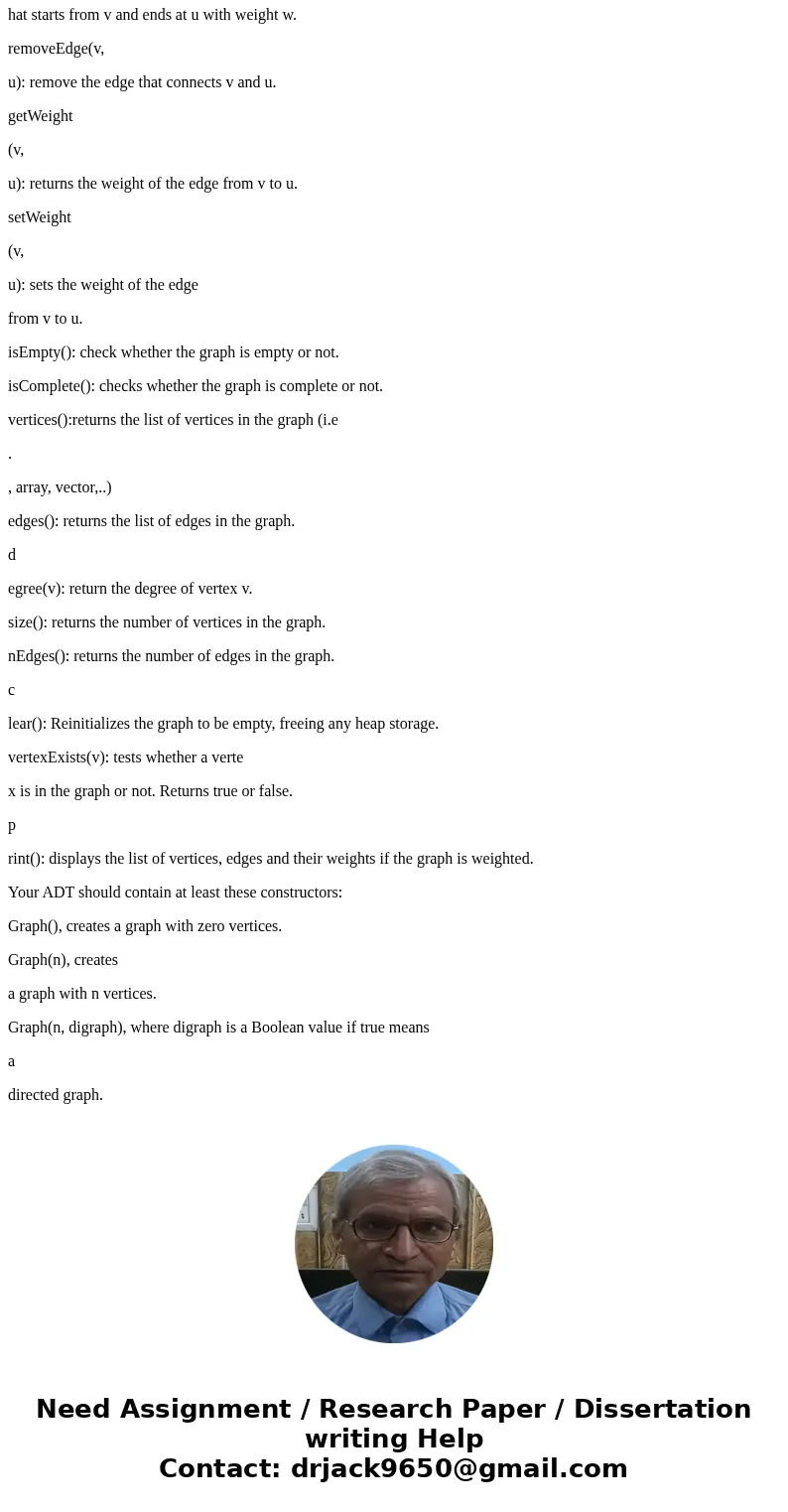 Implement Dijkstra’s algorithm using the graph class you implemented in HW #5 and a priority queue you have implemented earlier this semester . Y ou r program w Implement Dijkstra’s algorithm using the graph class you implemented in HW #5 and a priority queue you have implemented earlier this semester . Y ou r program w