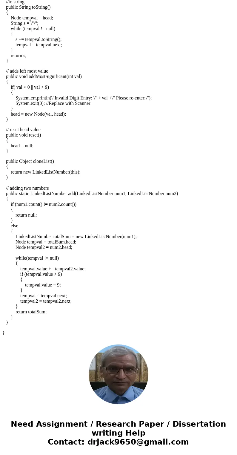 ***IN JAVA****You can represent an integer with any number of digits by storing the integer as a linked list of its digits. A more efficient representation will ***IN JAVA****You can represent an integer with any number of digits by storing the integer as a linked list of its digits. A more efficient representation will