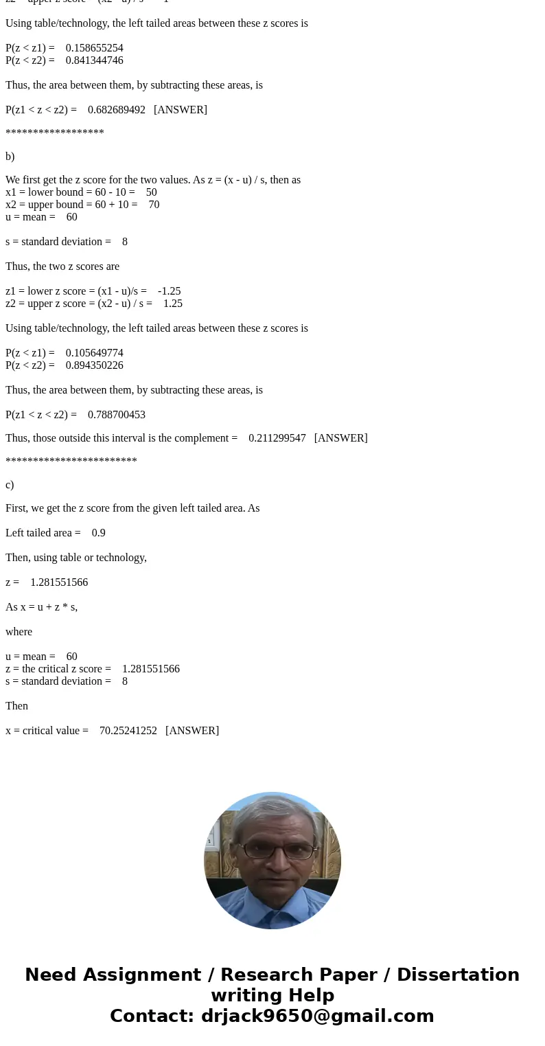 Let x represent the scores of an achievement test given to 100 students. assume that x can be modeled as a guassian random variable with the mean of 60 and stan