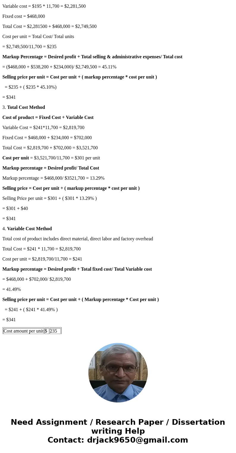 Product Pricing using the Cost-Plus Approach Methods; Differential Analysis for Accepting Additional Business Night Glow Inc. recently began production of a new