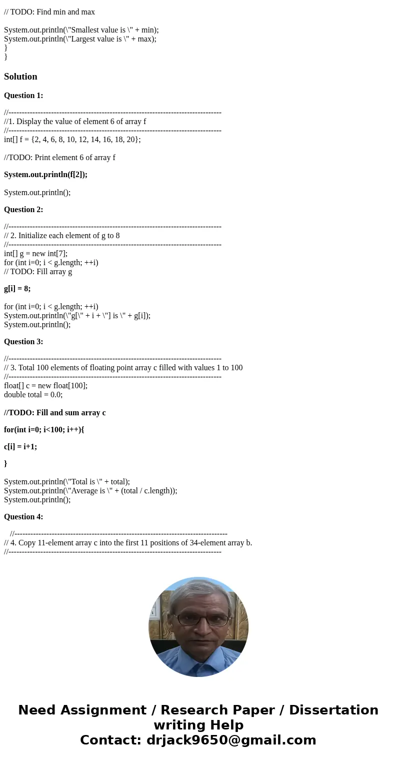 The code template contains tasks numbered 1 through 5. Fill in the missing Java code. public class Lab5a { public static void main(String[] args) { // System.ou