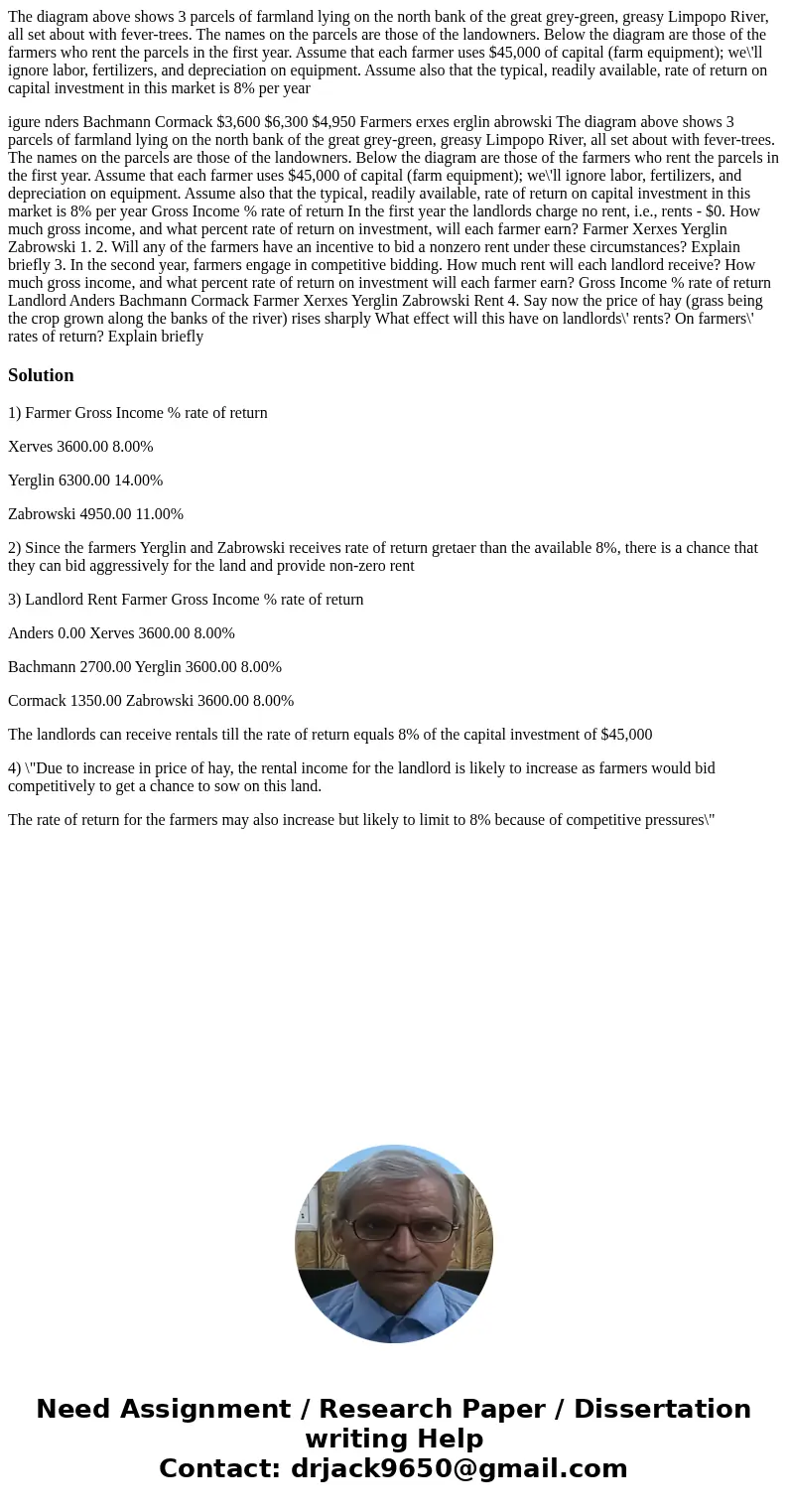 The diagram above shows 3 parcels of farmland lying on the north bank of the great grey-green, greasy Limpopo River, all set about with fever-trees. The names o The diagram above shows 3 parcels of farmland lying on the north bank of the great grey-green, greasy Limpopo River, all set about with fever-trees. The names o