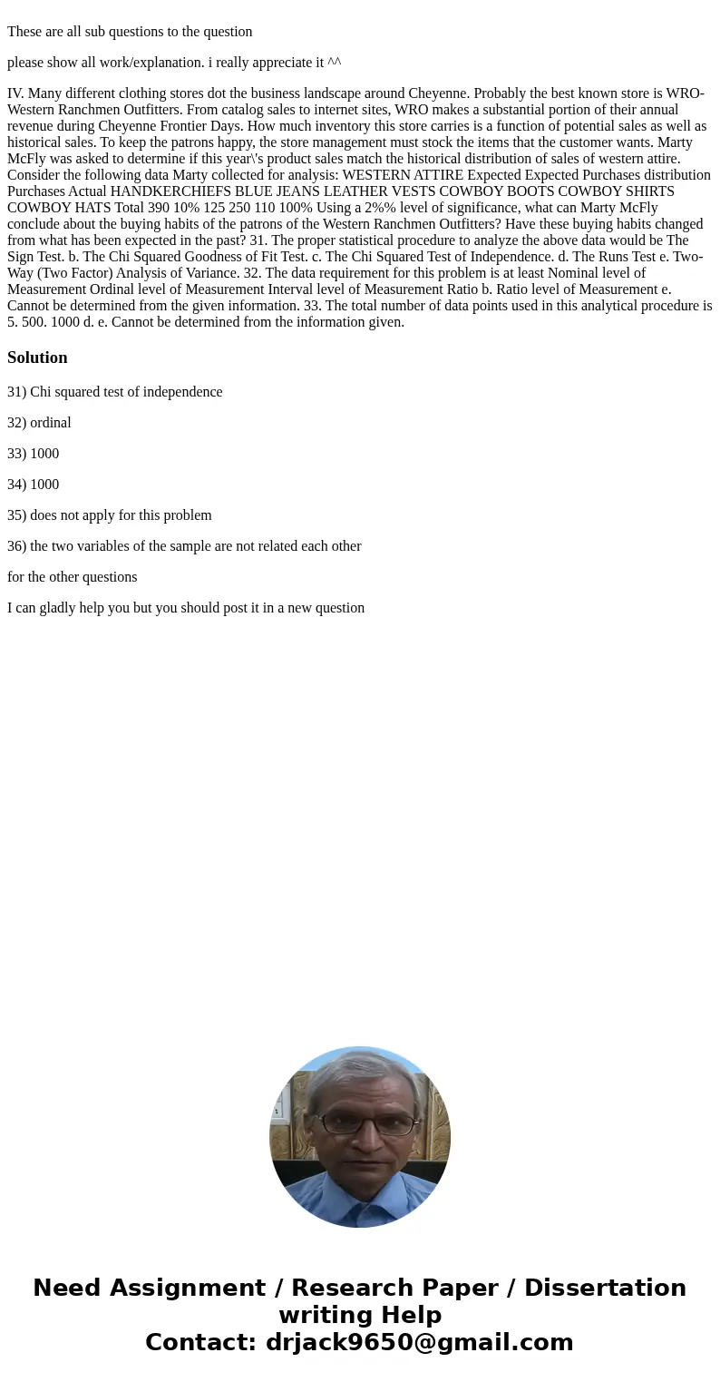 These are all sub questions to the question please show all work/explanation. i really appreciate it ^^ IV. Many different clothing stores dot the business lan  These are all sub questions to the question please show all work/explanation. i really appreciate it ^^ IV. Many different clothing stores dot the business lan
