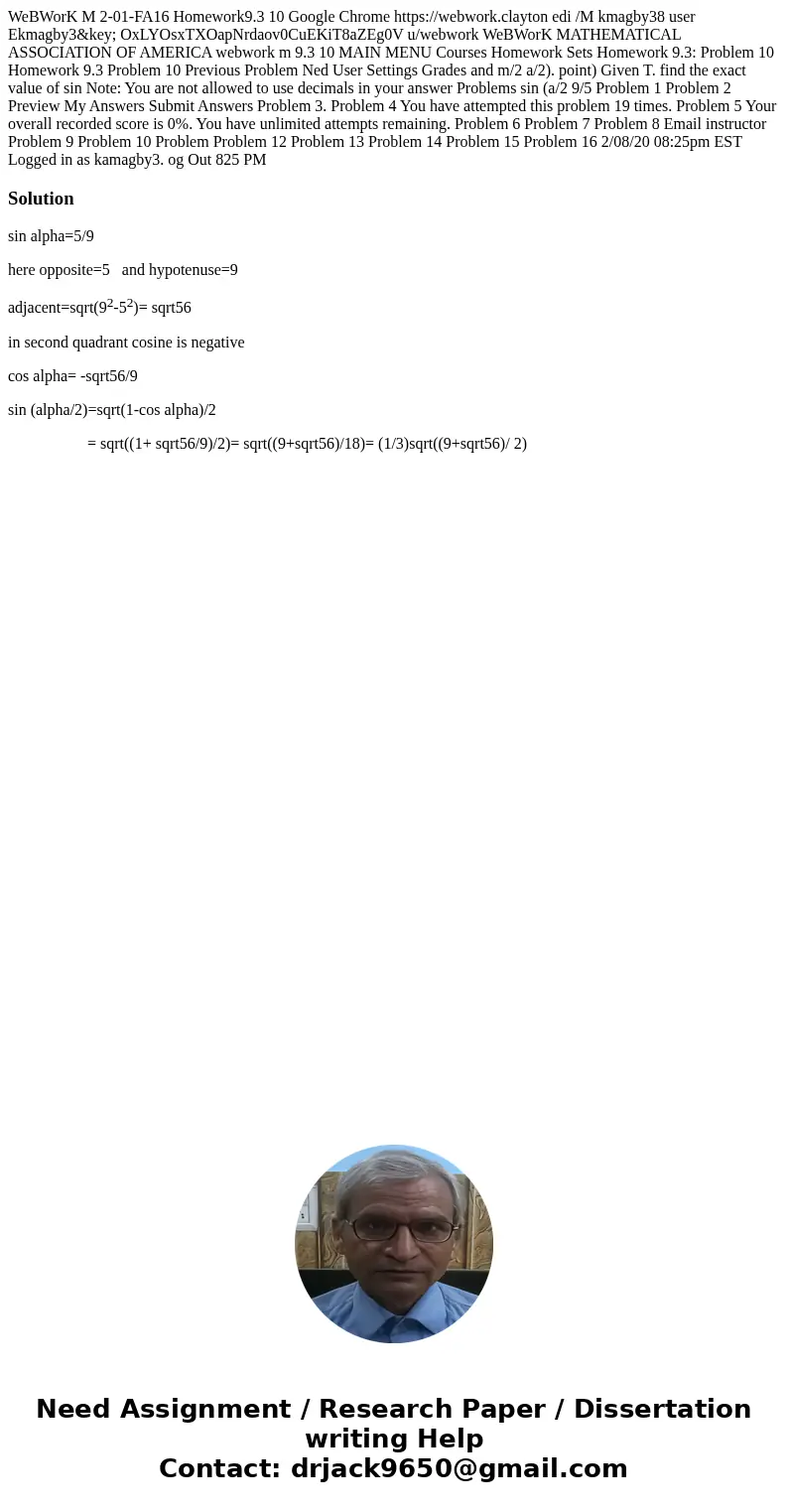 WeBWorK M 2-01-FA16 Homework9.3 10 Google Chrome https://webwork.clayton edi /M kmagby38 user Ekmagby3&key; OxLYOsxTXOapNrdaov0CuEKiT8aZEg0V u/webwork WeBW  WeBWorK M 2-01-FA16 Homework9.3 10 Google Chrome https://webwork.clayton edi /M kmagby38 user Ekmagby3&key; OxLYOsxTXOapNrdaov0CuEKiT8aZEg0V u/webwork WeBW