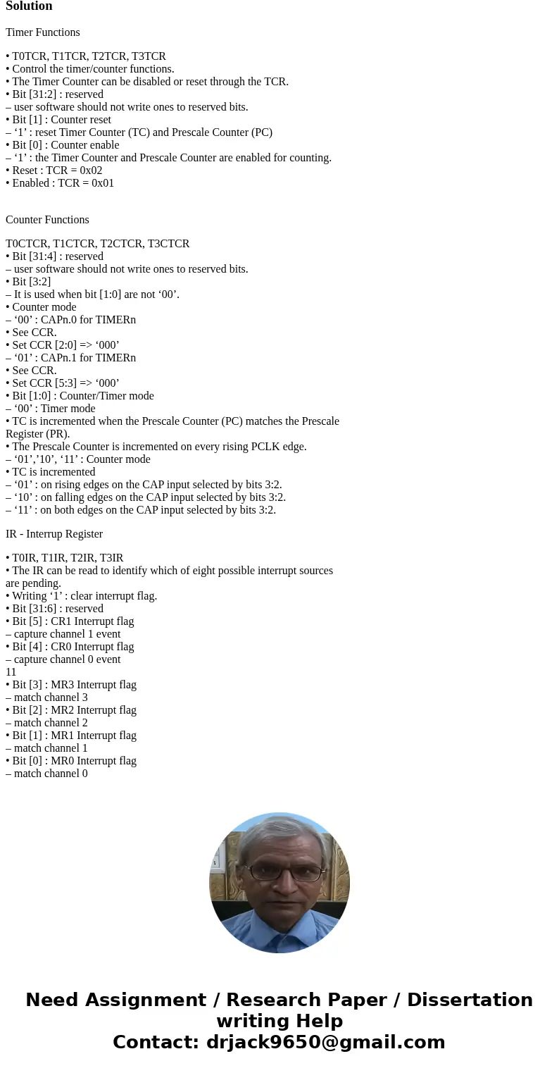 What is the difference between timer and counter functions? In the counter mode, what are the limitations of input signal to be captured? For interrupt registe  What is the difference between timer and counter functions? In the counter mode, what are the limitations of input signal to be captured? For interrupt registe