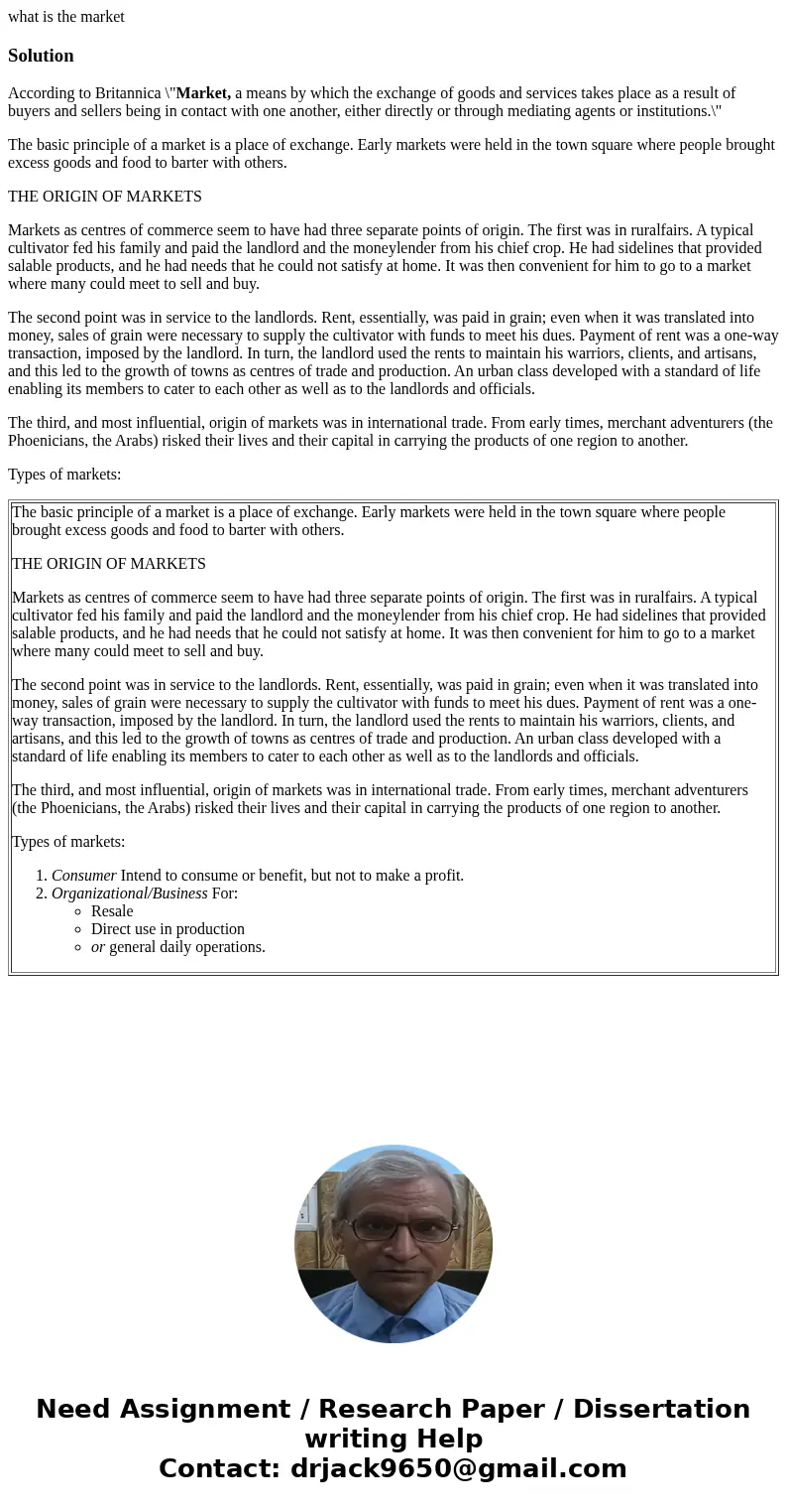 what is the marketSolutionAccording to Britannica \ what is the marketSolutionAccording to Britannica \