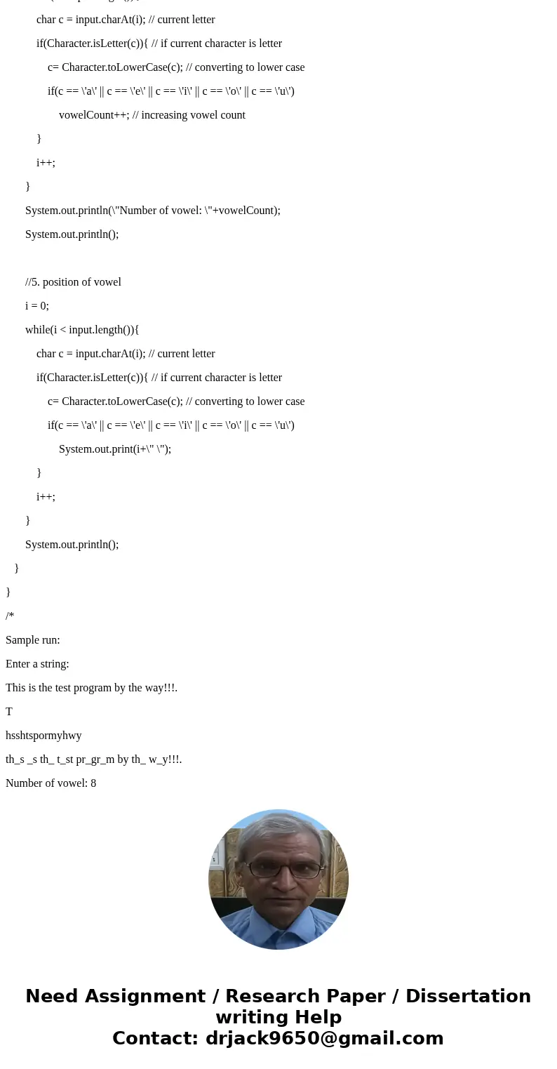  Write a Java test program that reads a String from the user and then prints the following: Only the uppercase letters in the string. Every second letter in the
