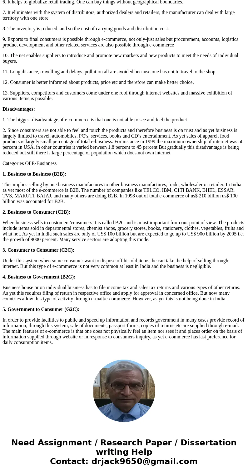 Write an essay on E-Businness and Compare the four categories of ebusiness models.SolutionThe fast and dramatic changes in information technology specially in l