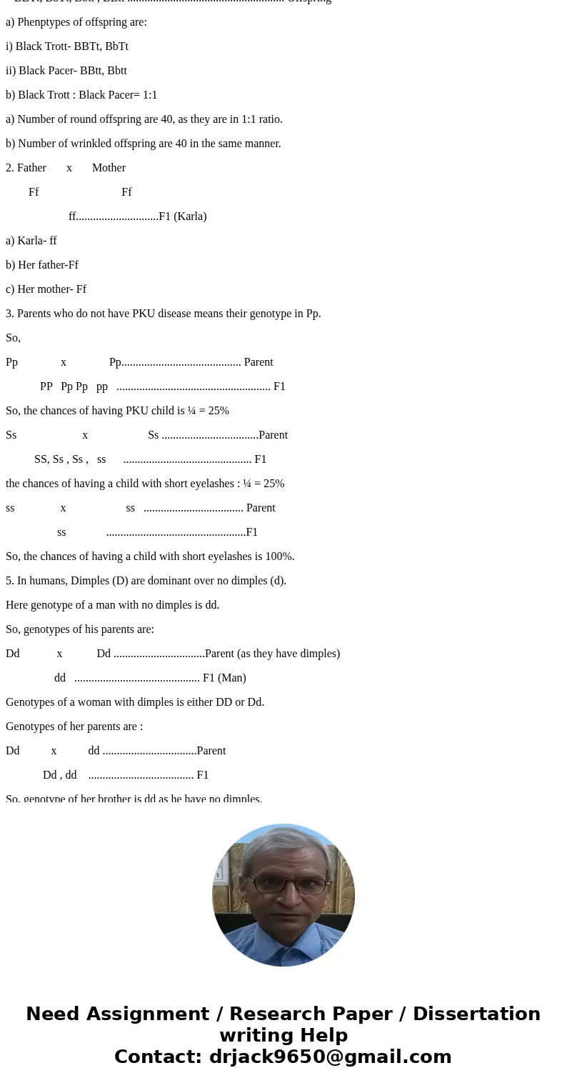 1. In Mendel’s peas, round peas are dominant to wrinkled peas. By crossing a heterozygous round plant (Rr) to a wrinkled plant(rr), 80 offspring resulted. a. Ho 1. In Mendel’s peas, round peas are dominant to wrinkled peas. By crossing a heterozygous round plant (Rr) to a wrinkled plant(rr), 80 offspring resulted. a. Ho