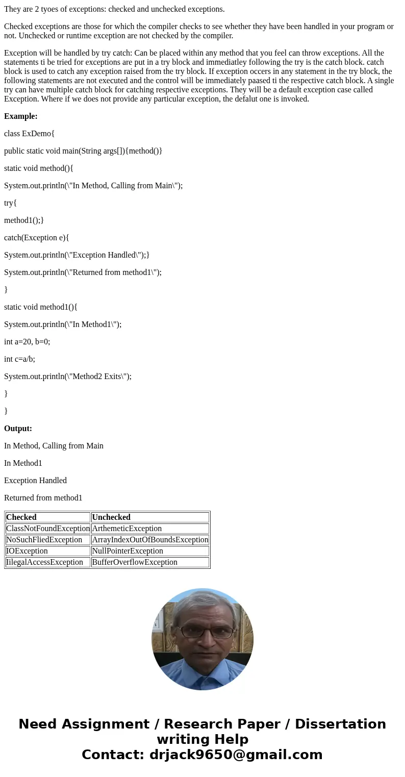 1)Explain the main principle of exceptions and exception handling in terms of the potential difference between the point in a program where a problem is first d 1)Explain the main principle of exceptions and exception handling in terms of the potential difference between the point in a program where a problem is first d