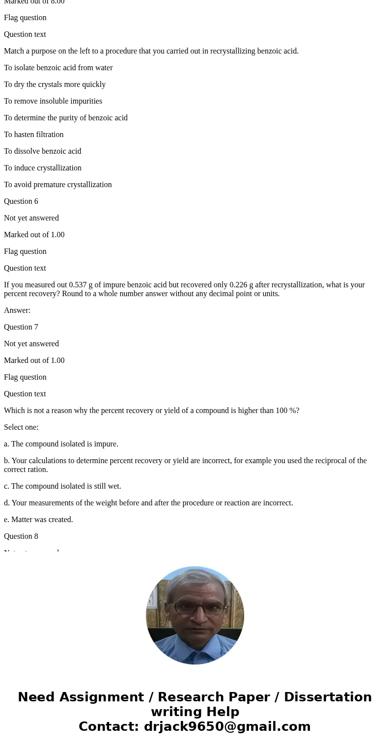 A big waste of time around the balances is to try to measure out 0.500 g of benzoic acid exactly when what is most important in science is to tell the truth and