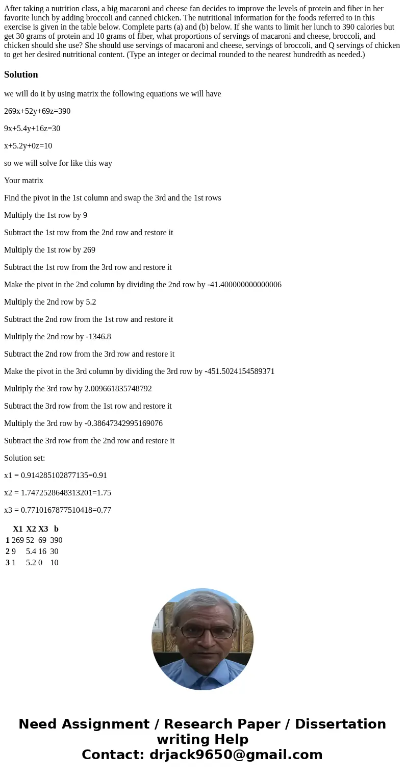 After taking a nutrition class, a big macaroni and cheese fan decides to improve the levels of protein and fiber in her favorite lunch by adding broccoli and c  After taking a nutrition class, a big macaroni and cheese fan decides to improve the levels of protein and fiber in her favorite lunch by adding broccoli and c