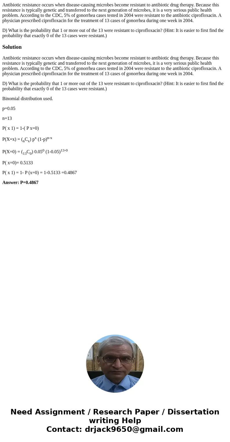Antibiotic resistance occurs when disease-causing microbes become resistant to antibiotic drug therapy. Because this resistance is typically genetic and transfe Antibiotic resistance occurs when disease-causing microbes become resistant to antibiotic drug therapy. Because this resistance is typically genetic and transfe