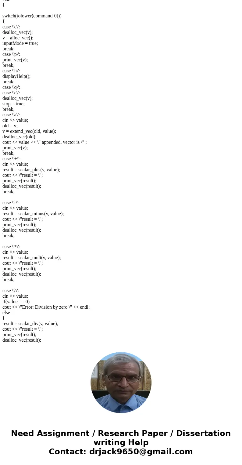 Developing a program in \ Developing a program in \