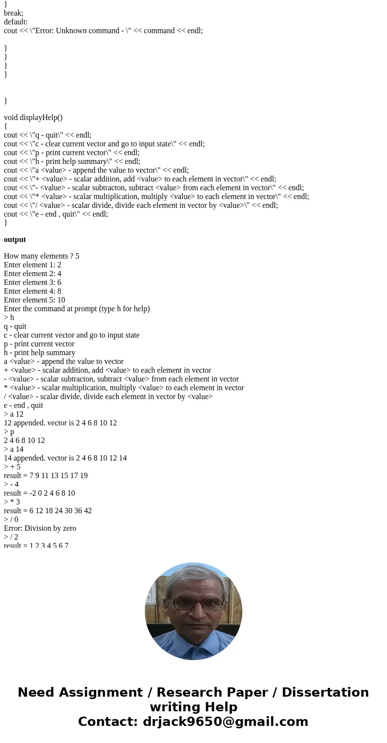 Developing a program in \ Developing a program in \
