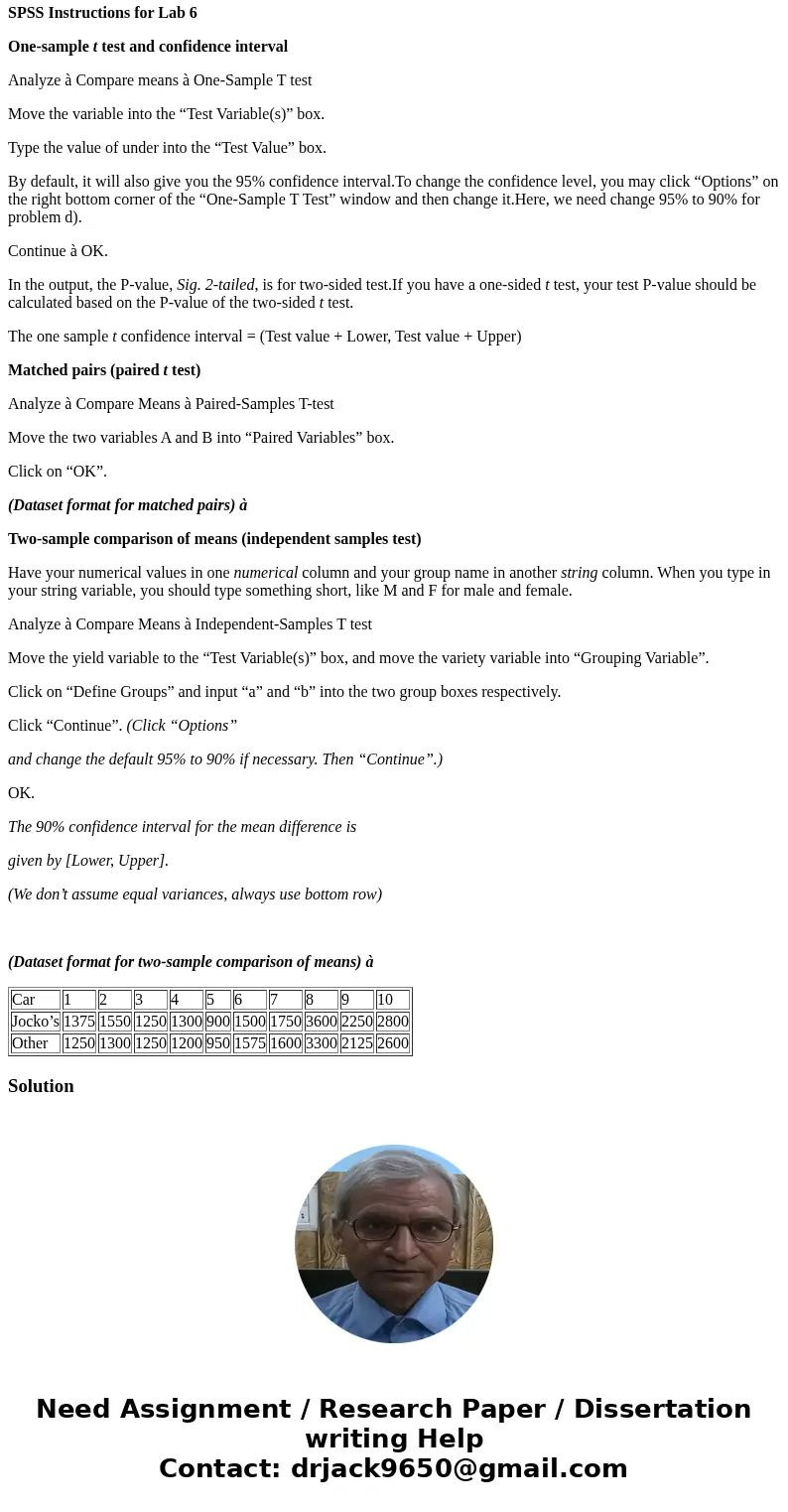 Due Wednesday Oct 21, 2015 Lab 6: Sections 7.1, 7.2 When you have 2 columns of data, sometimes it can be tricky to tell the difference between a Matched Pairs   Due Wednesday Oct 21, 2015 Lab 6: Sections 7.1, 7.2 When you have 2 columns of data, sometimes it can be tricky to tell the difference between a Matched Pairs