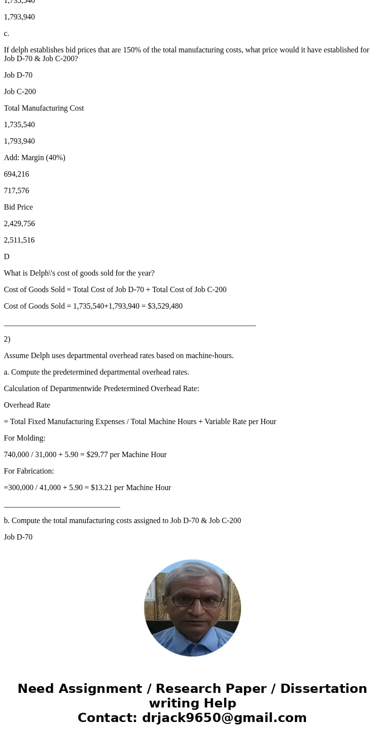  Exercise 3-17 Plantwide and Departmental Overhead Rates, Job Costs [LO3-1, LO3-2, LO3-3] [The following information applies to the questions displayed below De