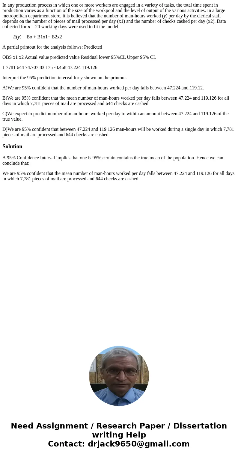 In any production process in which one or more workers are engaged in a variety of tasks, the total time spent in production varies as a function of the size of