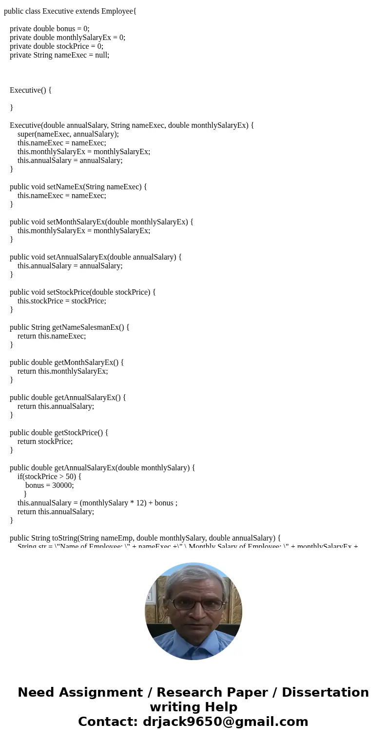 JAVA: How to make a driver for this super class and its two subclasses? You are free to change any code in any of the classes as long as it follows the instruct JAVA: How to make a driver for this super class and its two subclasses? You are free to change any code in any of the classes as long as it follows the instruct
