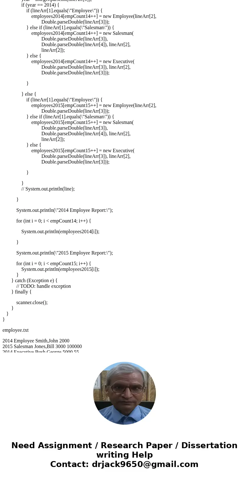 JAVA: How to make a driver for this super class and its two subclasses? You are free to change any code in any of the classes as long as it follows the instruct JAVA: How to make a driver for this super class and its two subclasses? You are free to change any code in any of the classes as long as it follows the instruct