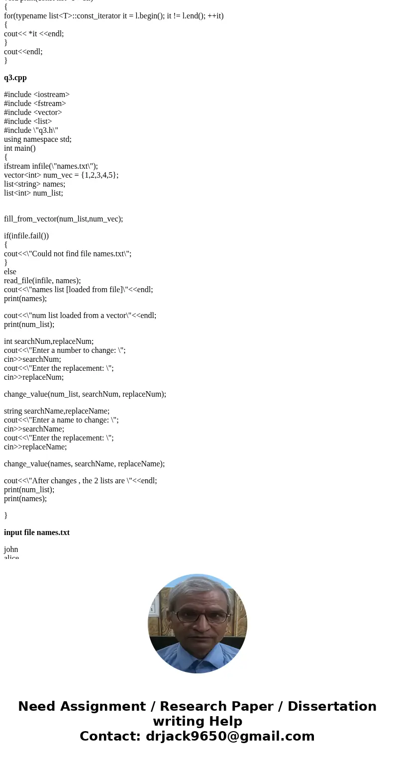 Lab 13: Practicing STL Vector Container: 1a. Write a template function(in header file) to search a value stored in a vector and return the position(index) of th Lab 13: Practicing STL Vector Container: 1a. Write a template function(in header file) to search a value stored in a vector and return the position(index) of th