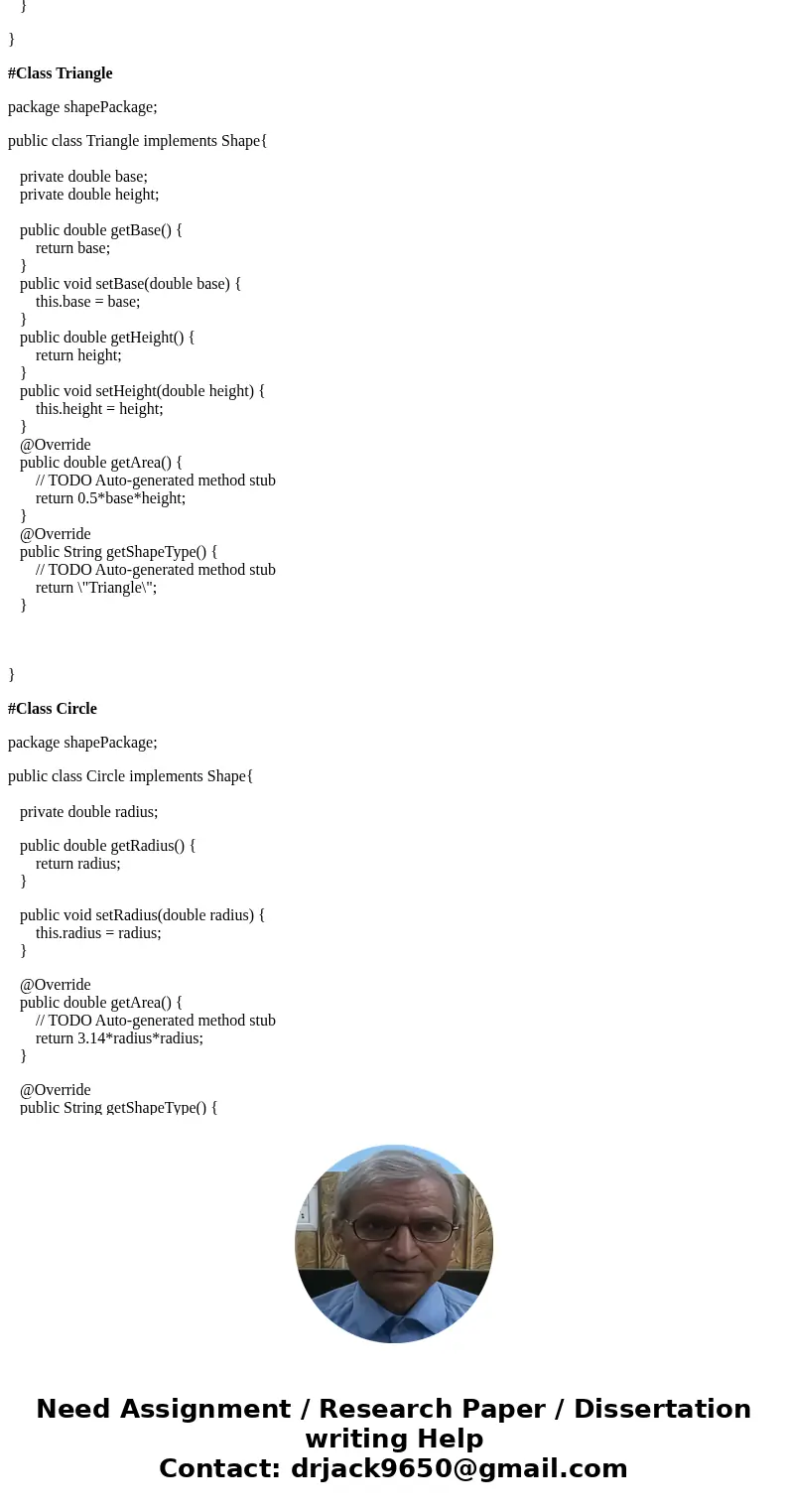 Objective: Write a program where a user populates a collection of various shapes, which is sorted by its area. The user should be able to specify which type of  Objective: Write a program where a user populates a collection of various shapes, which is sorted by its area. The user should be able to specify which type of