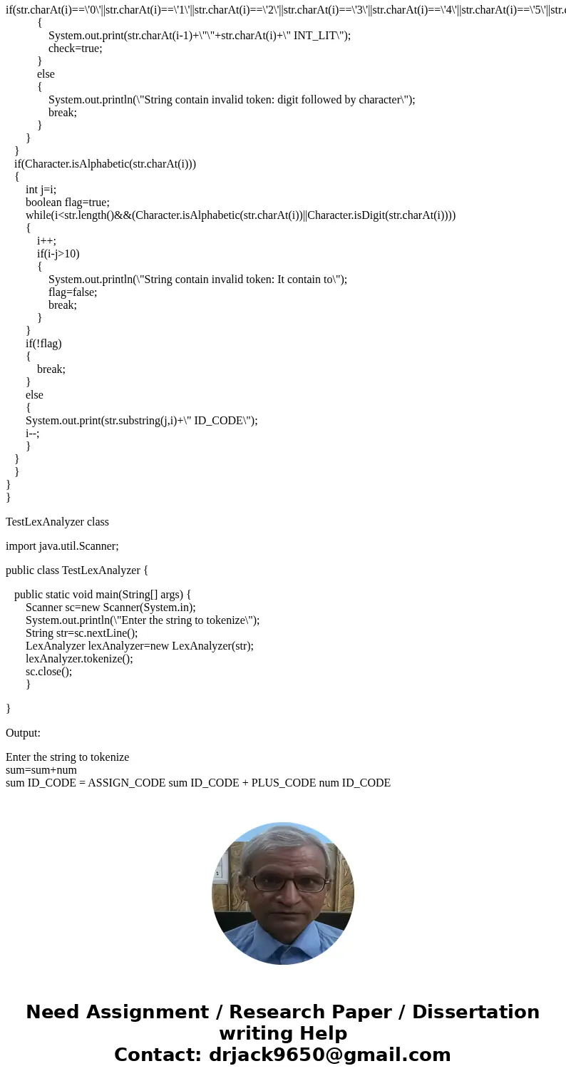 Objectives of the project 1. To develop your understanding of lexical analyzer in compilers of program languages. 2. To improve you knowledge of Java programmin