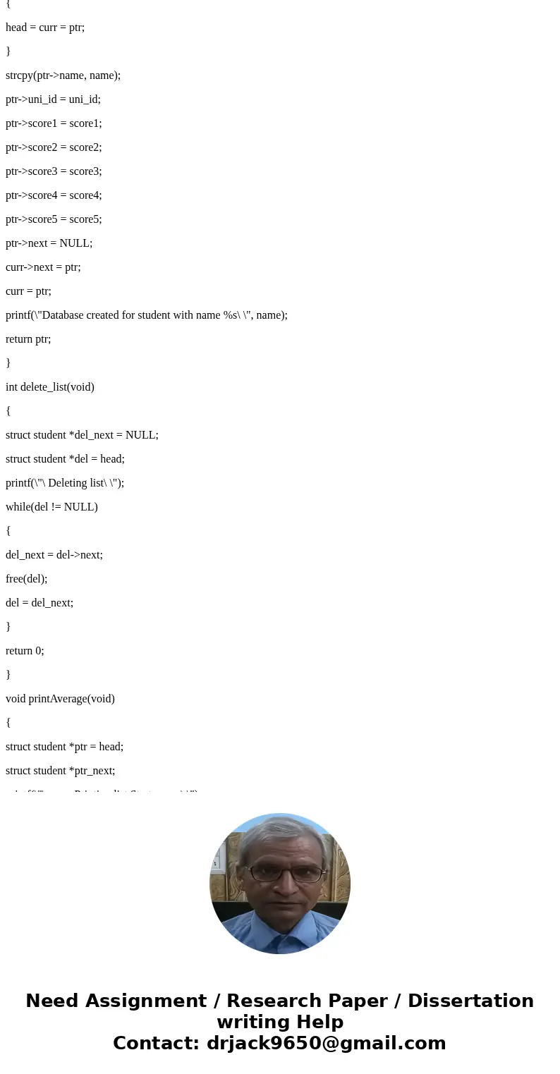 Problem-1: Data Structures Create a vector of structs that represents a database in which a professor might store information pertaining to his/her class. Every
