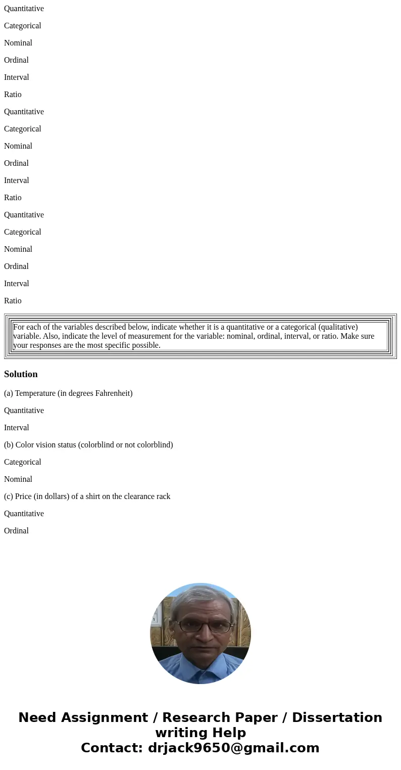Quantitative Categorical Nominal Ordinal Interval Ratio Quantitative Categorical Nominal Ordinal Interval Ratio Quantitative Categorical Nominal Ordinal Interva Quantitative Categorical Nominal Ordinal Interval Ratio Quantitative Categorical Nominal Ordinal Interval Ratio Quantitative Categorical Nominal Ordinal Interva