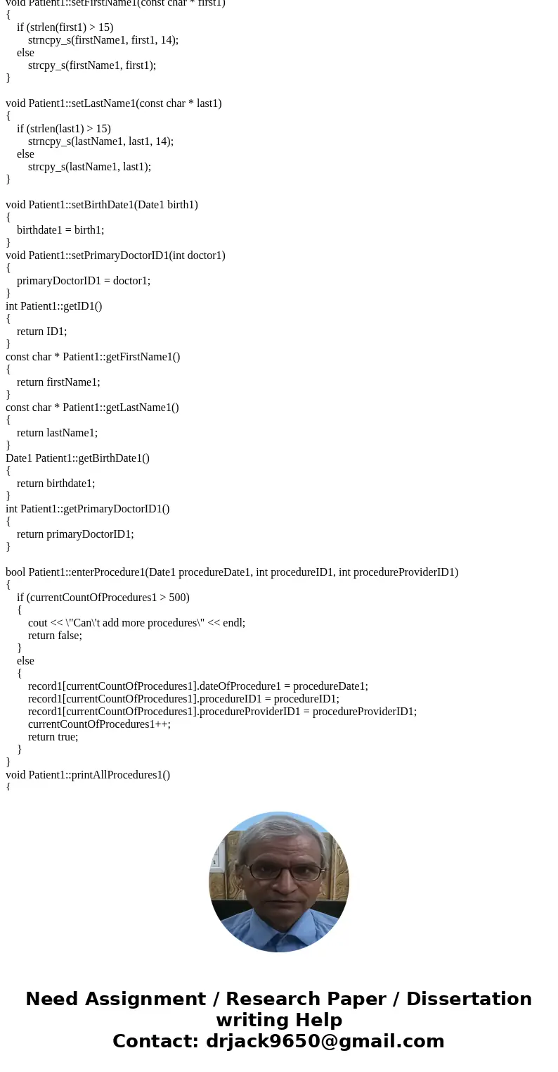 Question: I need help with c++ Simple Classes Assigment. i get this code working but i have to change my setID from numbers in loop{1,2,3,4,5} to setID to *char Question: I need help with c++ Simple Classes Assigment. i get this code working but i have to change my setID from numbers in loop{1,2,3,4,5} to setID to *char